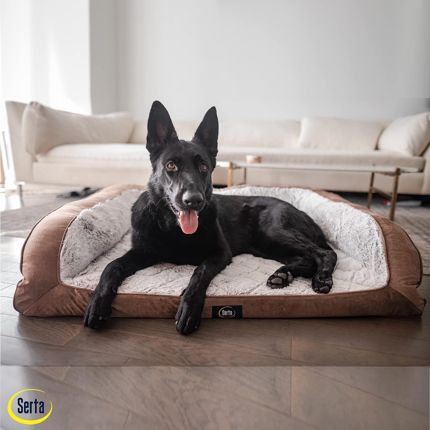 💝𝐐𝐕𝐂 𝐃𝐞𝐚𝐥𝐬 𝐨𝐧 𝐭𝐡𝐞 𝐃𝐚𝐢𝐥𝐲✨Serta Gel Memory Foam Quilted Ortho Couch Dog Bed