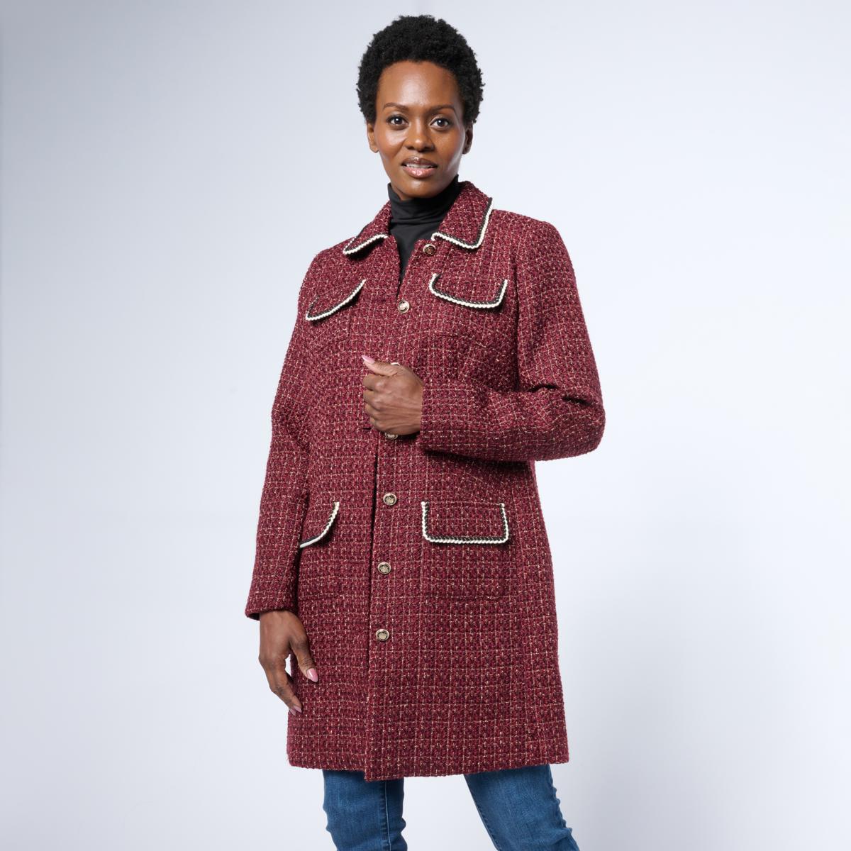 💝𝐐𝐕𝐂 𝐃𝐞𝐚𝐥𝐬 𝐨𝐧 𝐭𝐡𝐞 𝐃𝐚𝐢𝐥𝐲✨G by Giuliana Woven Boucle Topper with Braided Detail