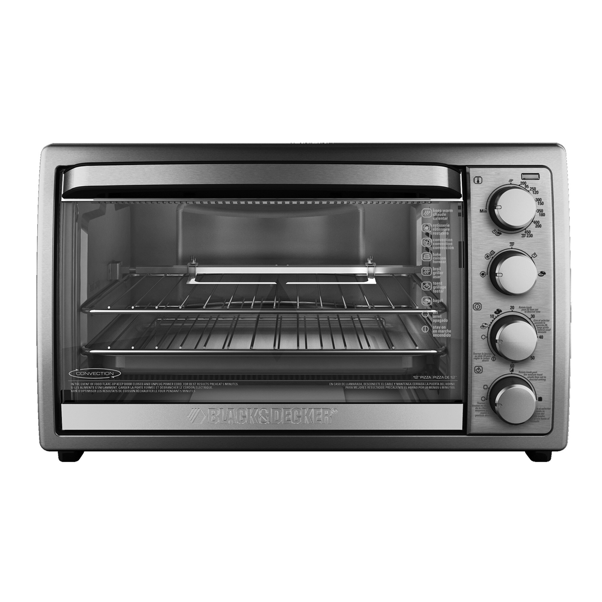 🎄Today's Special Value🎁  Black & Decker Air Fryer Toaster Oven with Rotisserie
