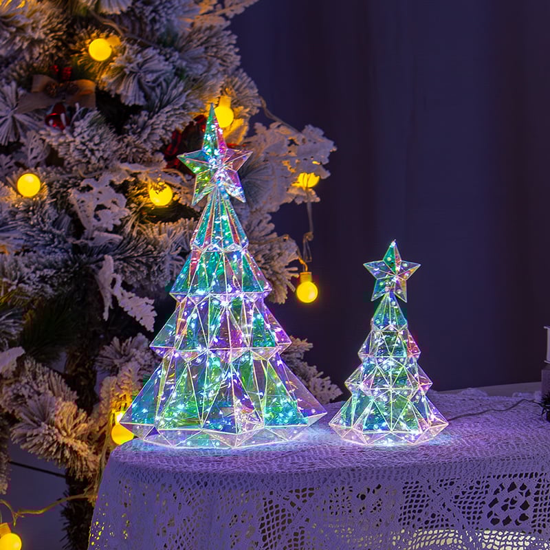 🎅 Early Christmas Sale 🎅✨Set of 2 - Christmas Regular Holographic In/Outdoor Figure with Remote
