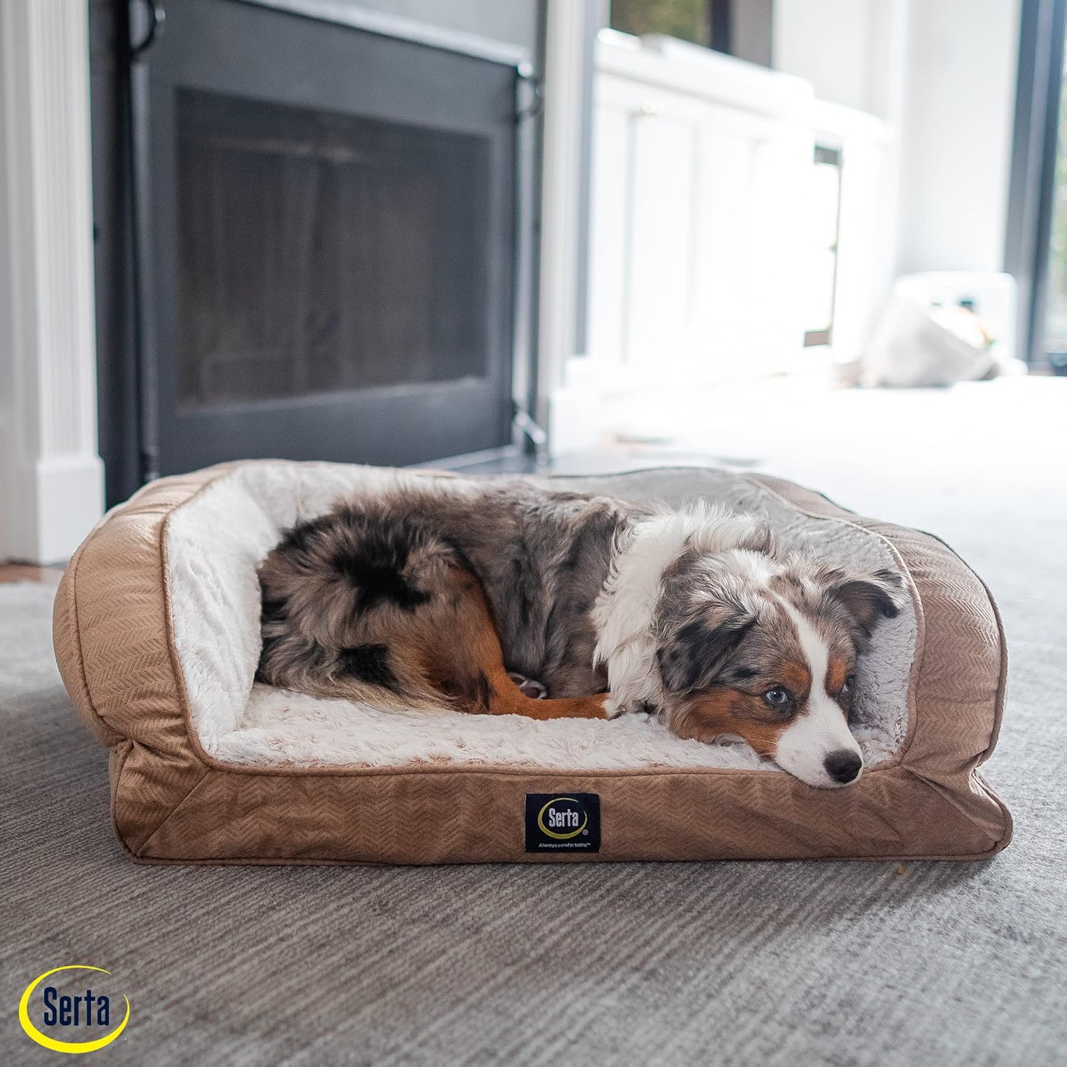 💝𝐐𝐕𝐂 𝐃𝐞𝐚𝐥𝐬 𝐨𝐧 𝐭𝐡𝐞 𝐃𝐚𝐢𝐥𝐲✨Serta Gel Memory Foam Quilted Ortho Couch Dog Bed