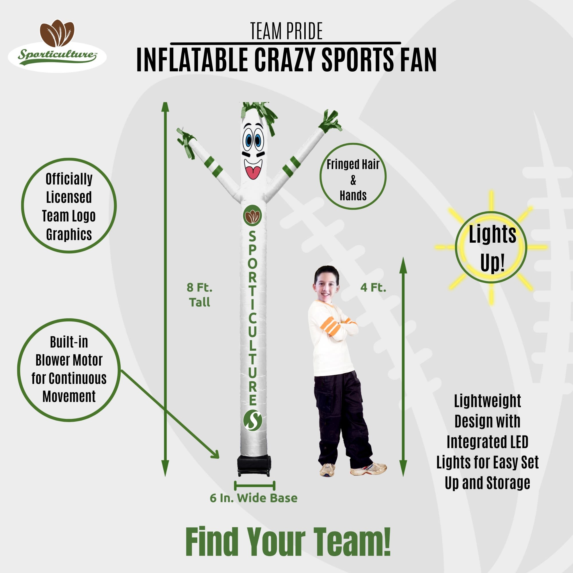 💝𝐐𝐕𝐂 𝐃𝐞𝐚𝐥𝐬 𝐨𝐧 𝐭𝐡𝐞 𝐃𝐚𝐢𝐥𝐲✨NFL Inflatable Crazy Sports Fan