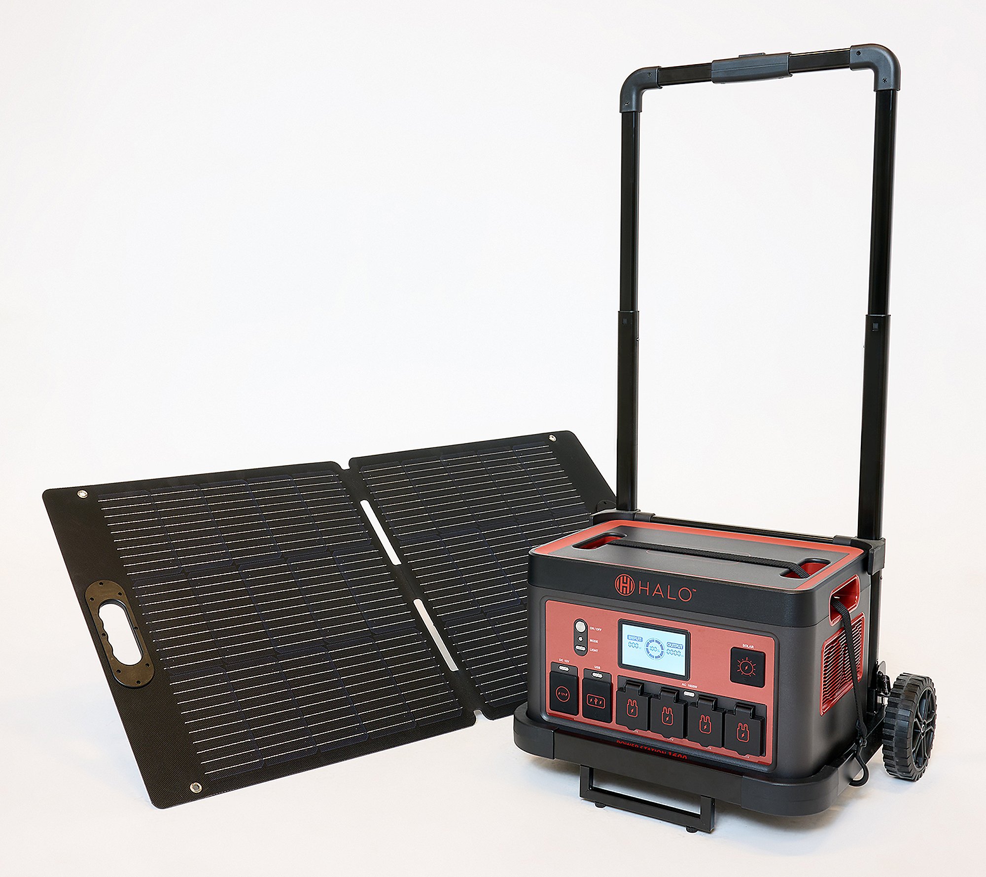 🎄Today's Special Value🎁 HALO 1600Wh Power Station with Choice of 100W Solar Panel & Trolley