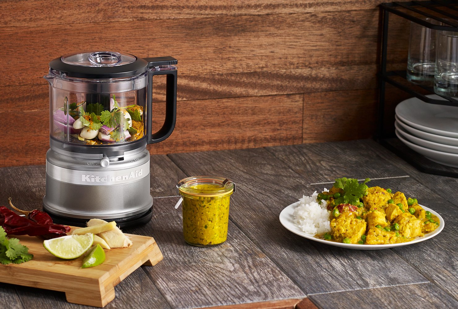 KitchenAid 3.5 Cup Artisan Food Chopper KFC3516 Contour Silver | Chef's  Complements