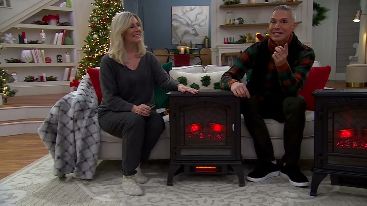 Duraflame Infrared Stove Heater with Remote &amp; 3D Flames on QVC - YouTube