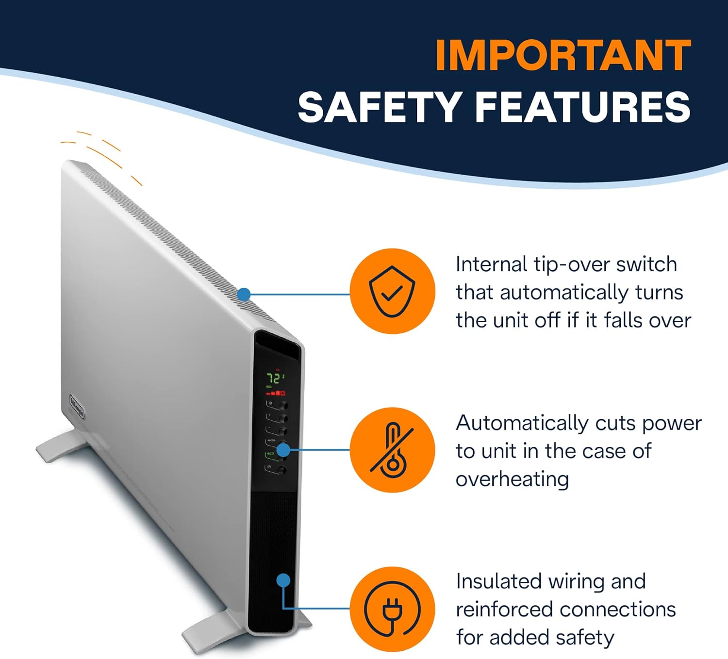 💝𝐐𝐕𝐂 𝐃𝐞𝐚𝐥𝐬 𝐨𝐧 𝐭𝐡𝐞 𝐃𝐚𝐢𝐥𝐲 - 𝐁𝐔𝐘 𝟏 𝐆𝐄𝐓 𝟏 𝐅𝐑𝐄𝐄✨De'Longhi Convection Panel Heater, Full Room Quiet 1500W