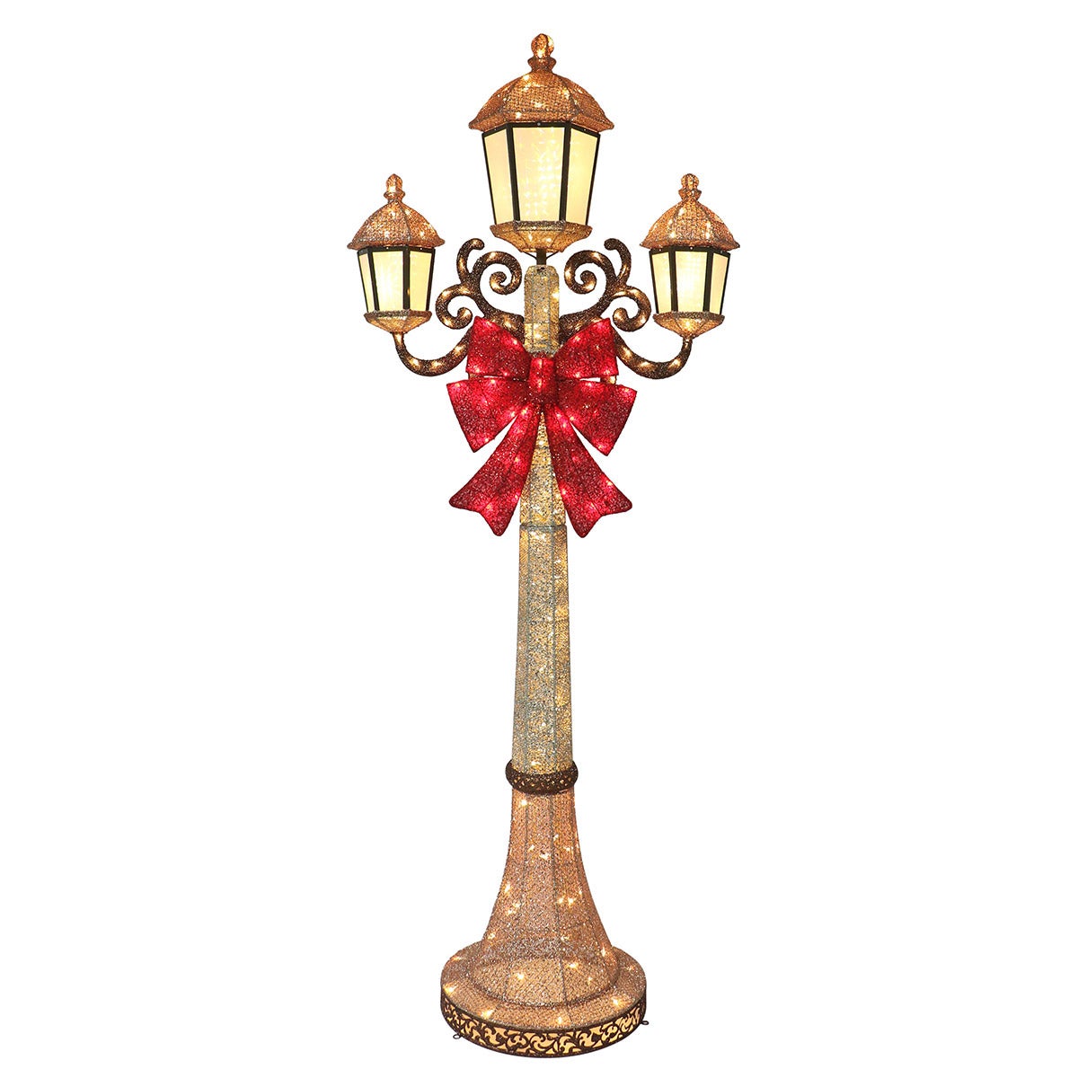 💝𝐐𝐕𝐂 𝐃𝐞𝐚𝐥𝐬 𝐨𝐧 𝐭𝐡𝐞 𝐃𝐚𝐢𝐥𝐲 - 𝐁𝐮𝐲 𝟏 𝐆𝐞𝐭 𝟏 𝐅𝐫𝐞𝐞✨7-foot TRIPLE LAMP POST with LED lights