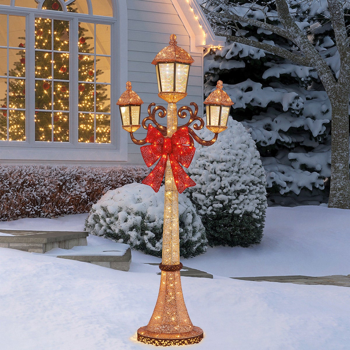 💝𝐐𝐕𝐂 𝐃𝐞𝐚𝐥𝐬 𝐨𝐧 𝐭𝐡𝐞 𝐃𝐚𝐢𝐥𝐲 - 𝐁𝐮𝐲 𝟏 𝐆𝐞𝐭 𝟏 𝐅𝐫𝐞𝐞✨7-foot TRIPLE LAMP POST with LED lights