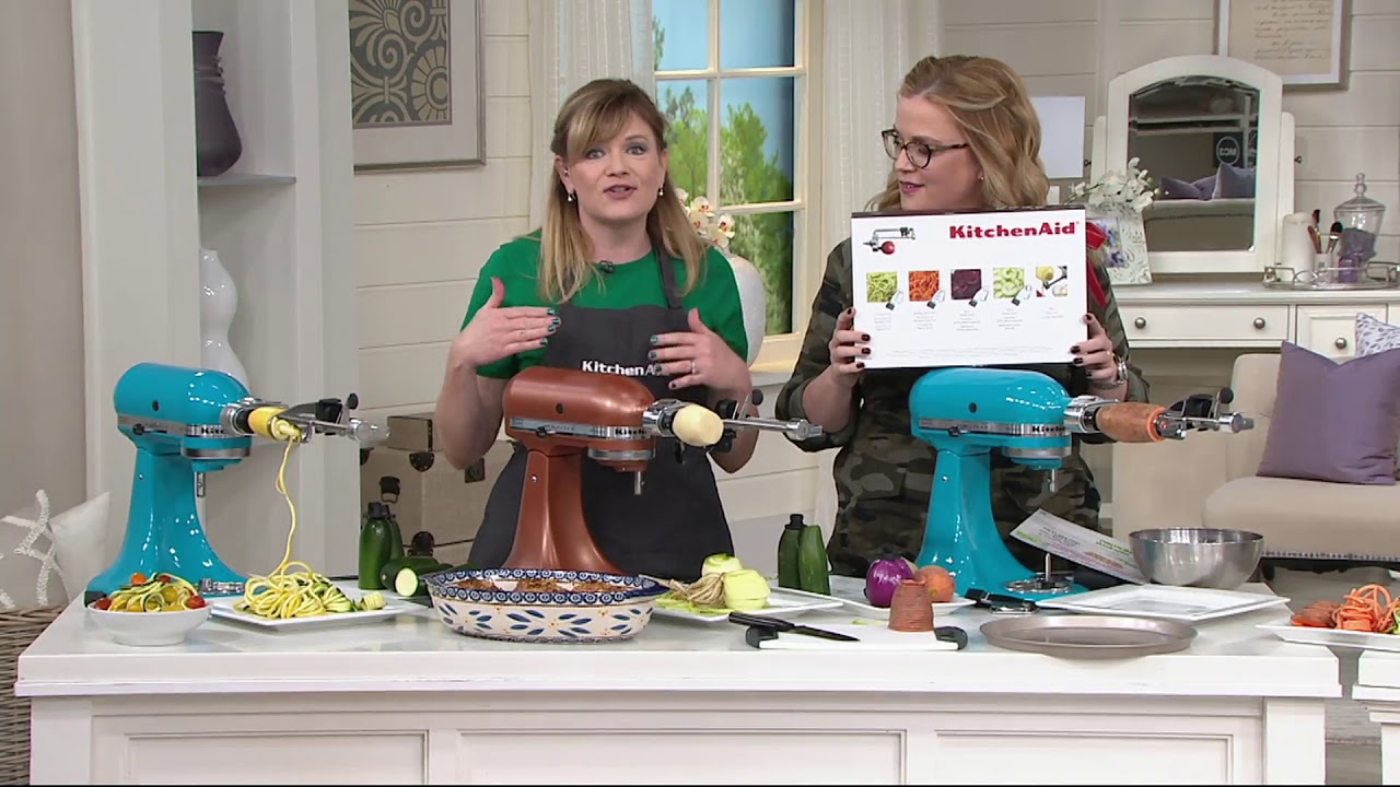 KitchenAid Spiralizer Attachment with Peel, Core & Slice on QVC