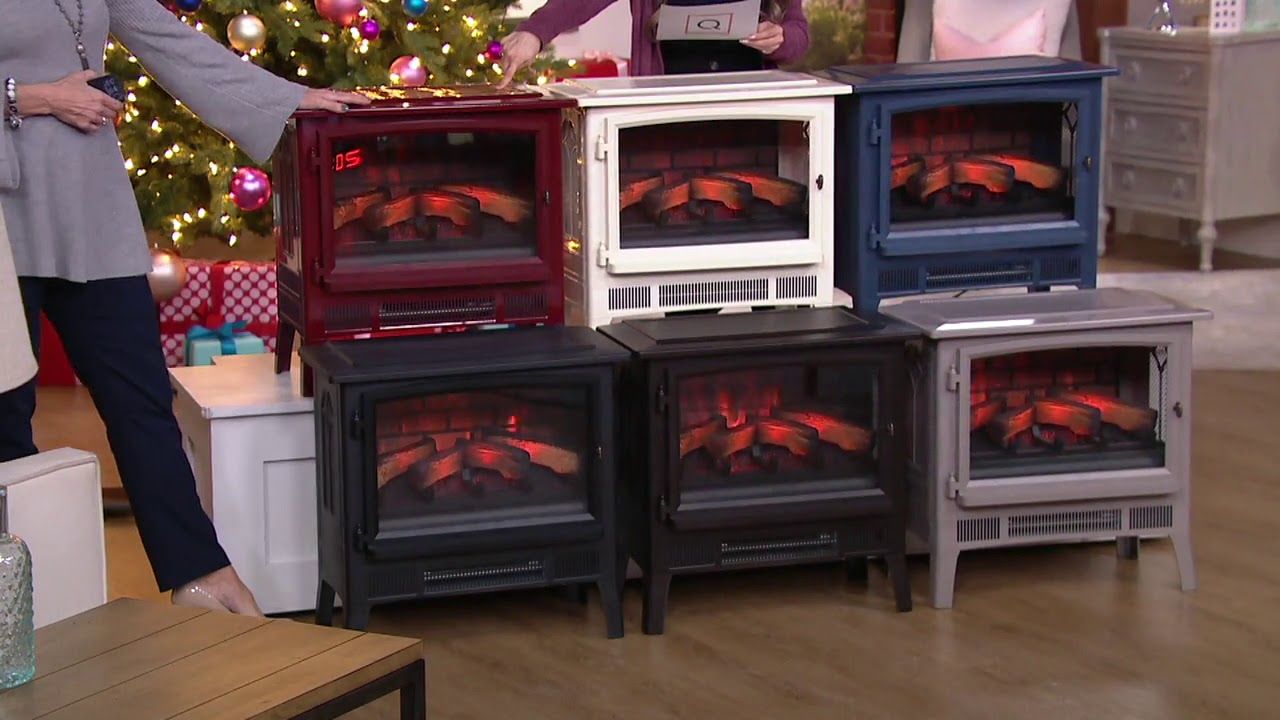 Duraflame Infragen Stove Heater with 3D Flame Effect on QVC - YouTube