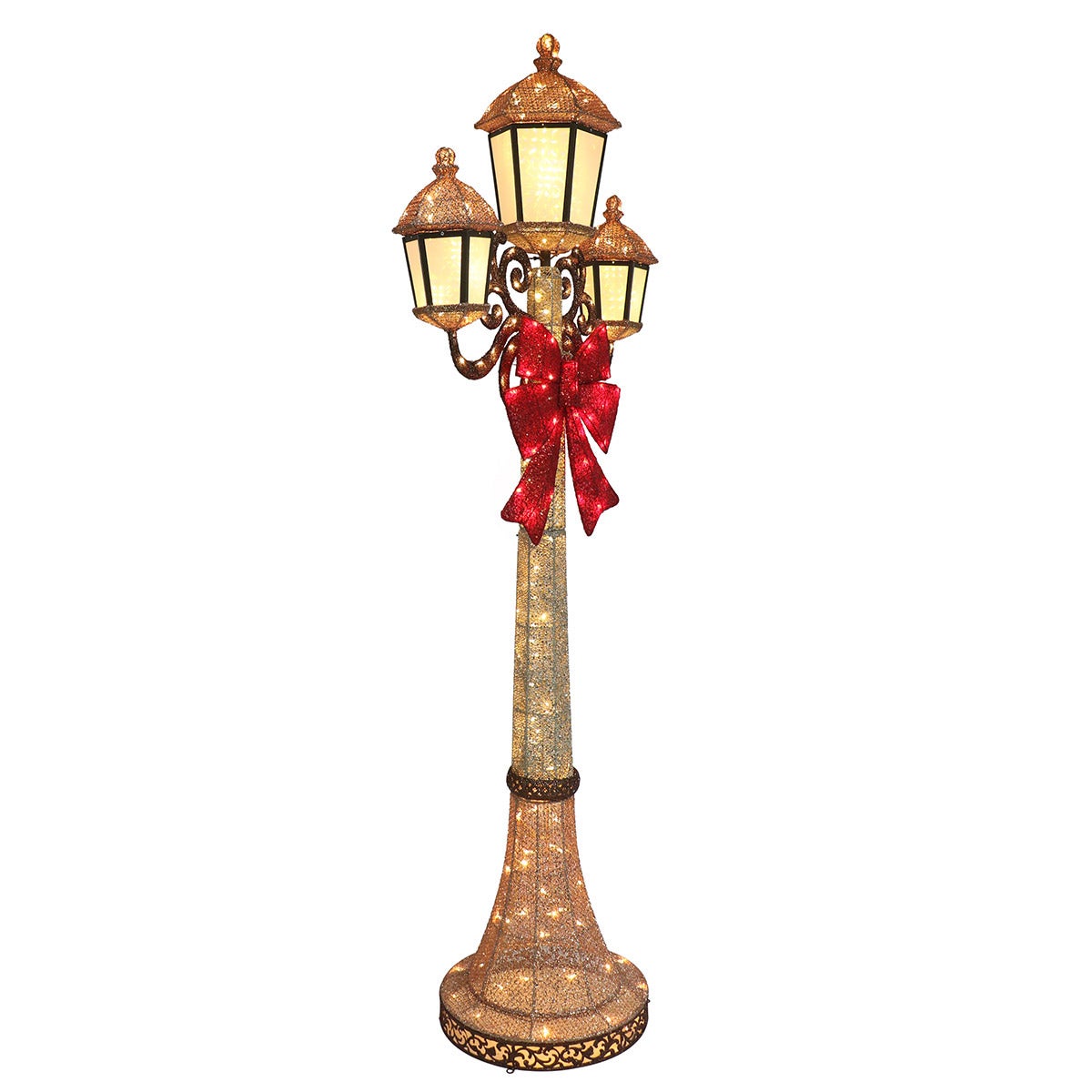 💝𝐐𝐕𝐂 𝐃𝐞𝐚𝐥𝐬 𝐨𝐧 𝐭𝐡𝐞 𝐃𝐚𝐢𝐥𝐲 - 𝐁𝐮𝐲 𝟏 𝐆𝐞𝐭 𝟏 𝐅𝐫𝐞𝐞✨7-foot TRIPLE LAMP POST with LED lights