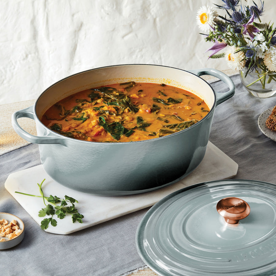 Le Creuset Sea Salt Dutch Oven - 8-quart Oval &ndash; Cutlery and More