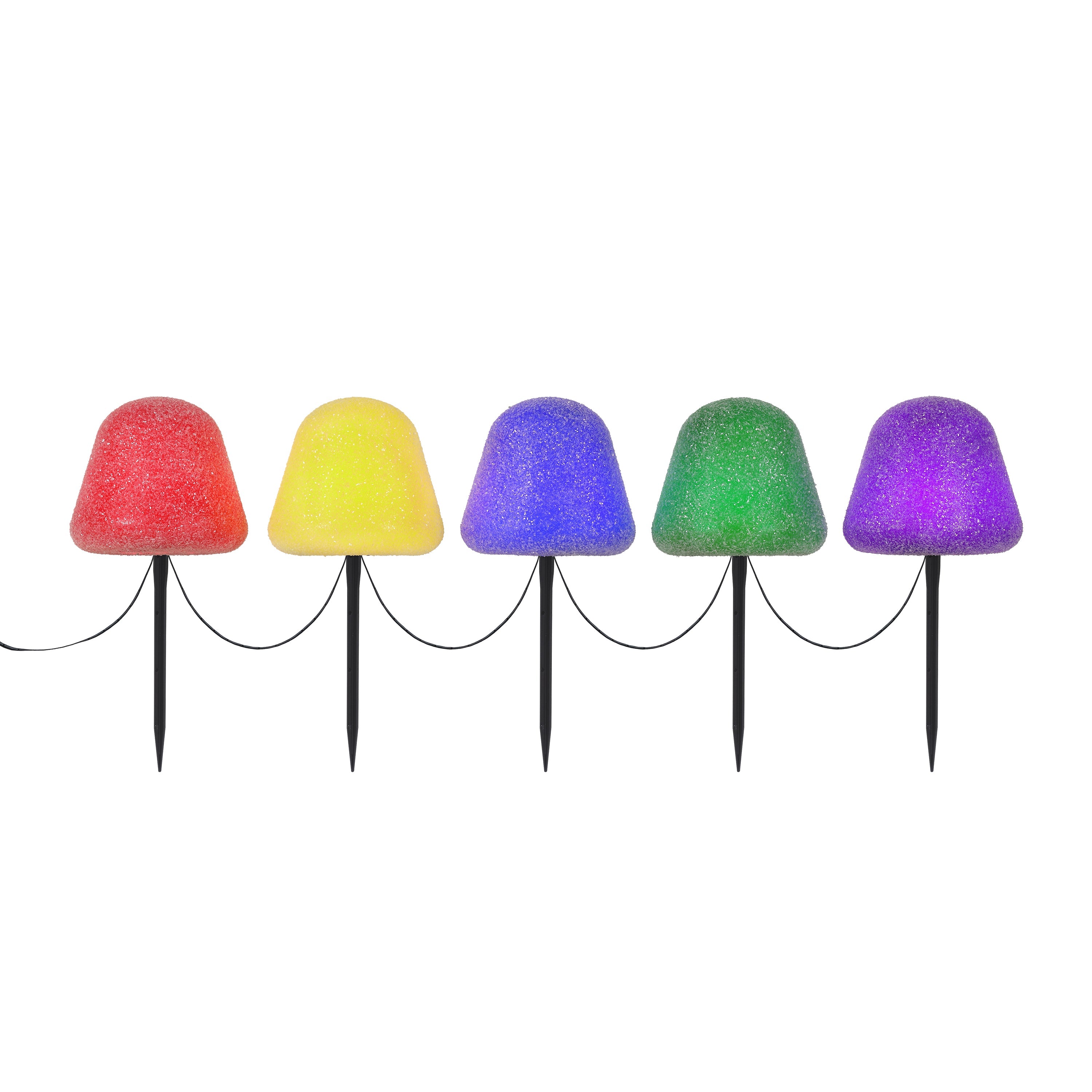 💝𝐐𝐕𝐂'𝐬 𝐁𝐥𝐚𝐜𝐤 𝐅𝐫𝐢𝐝𝐚𝐲 𝐃𝐞𝐚𝐥𝐬 ✨Mr. Christmas Set of 5 8" Gumdrop Pathway Lights