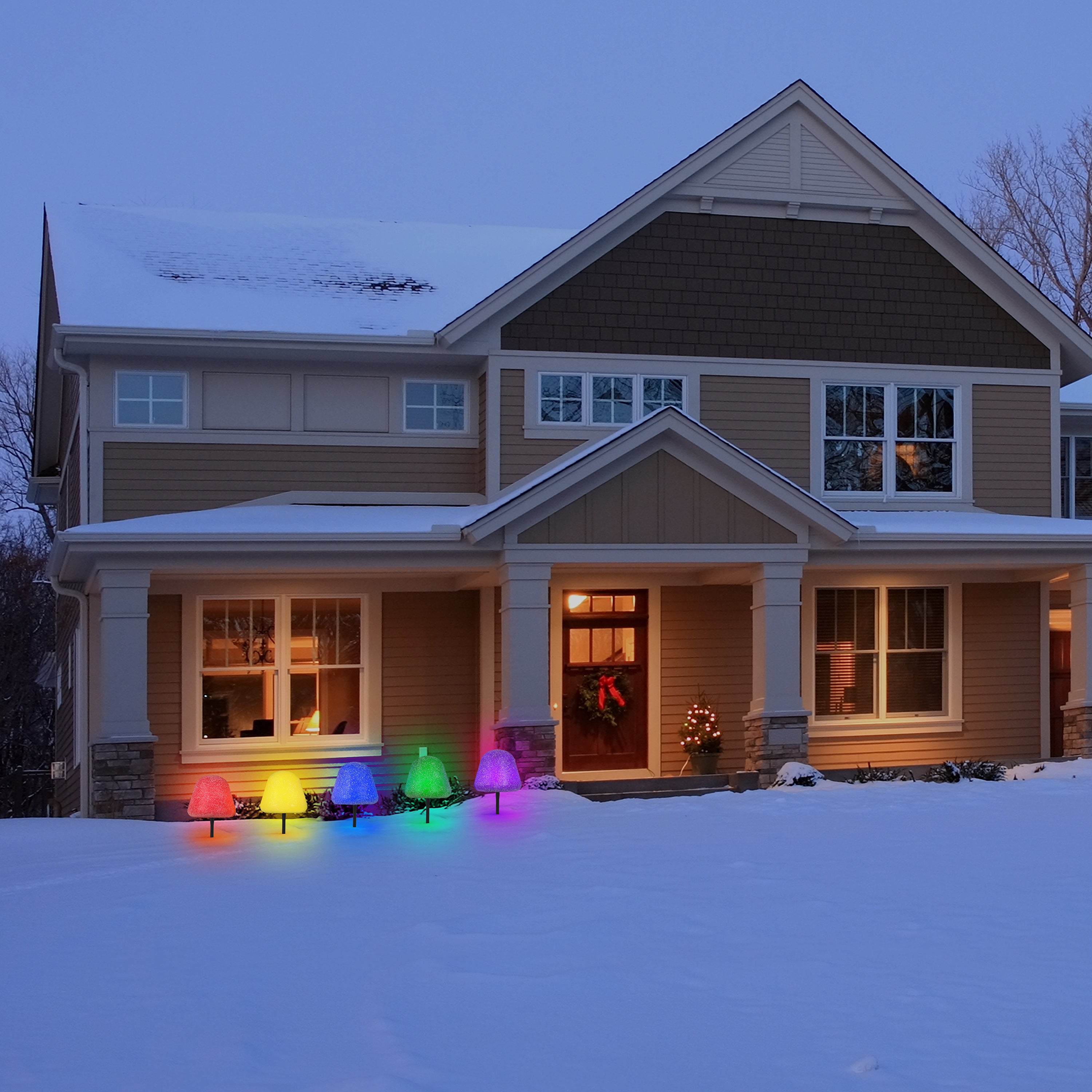 💝𝐐𝐕𝐂'𝐬 𝐁𝐥𝐚𝐜𝐤 𝐅𝐫𝐢𝐝𝐚𝐲 𝐃𝐞𝐚𝐥𝐬 ✨Mr. Christmas Set of 5 8" Gumdrop Pathway Lights