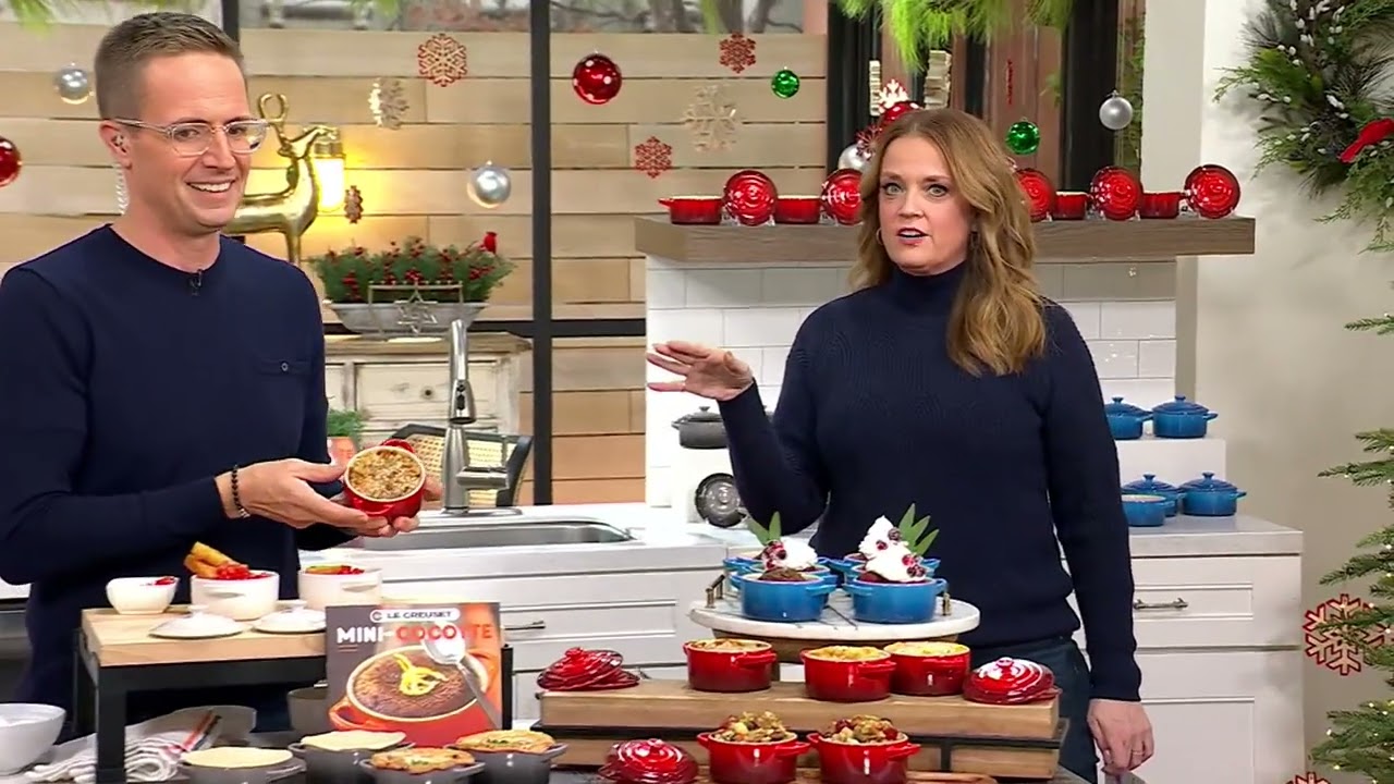 Le Creuset Set of 6 Mini Cocottes with Cookbook on QVC