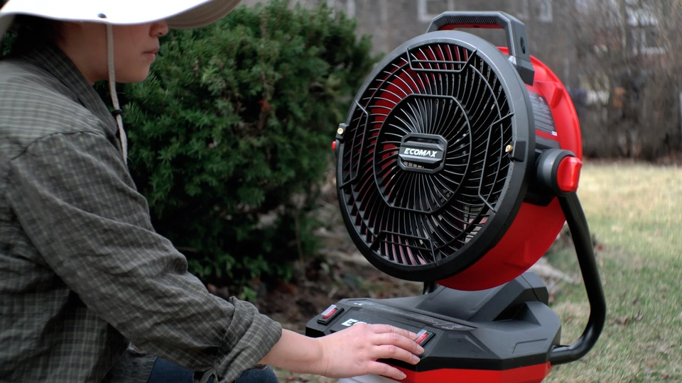 Ecomax AC/DC Bucket Top 12" Misting Fan