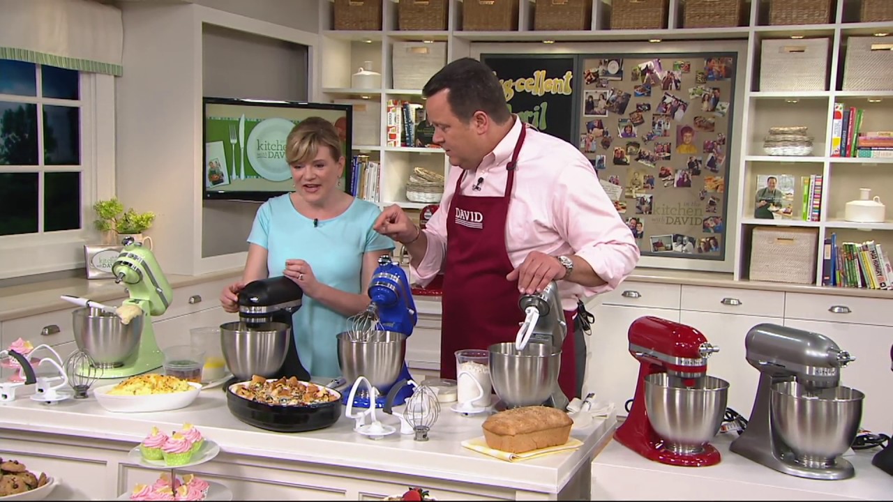 KitchenAid 3.5qt. Mini Artisan Stand Mixer with Flex Edge Beater on QVC -  YouTube