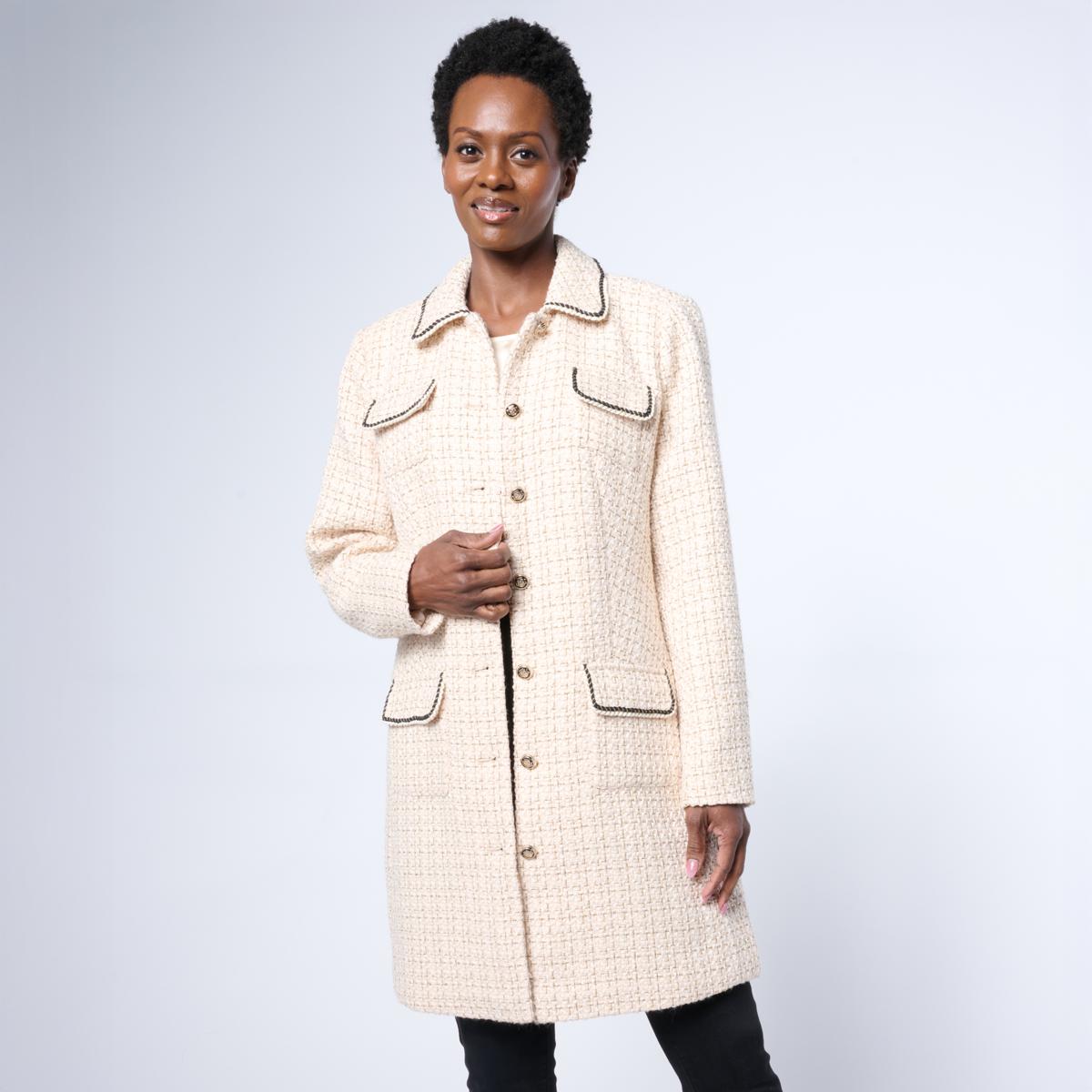 💝𝐐𝐕𝐂 𝐃𝐞𝐚𝐥𝐬 𝐨𝐧 𝐭𝐡𝐞 𝐃𝐚𝐢𝐥𝐲✨G by Giuliana Woven Boucle Topper with Braided Detail