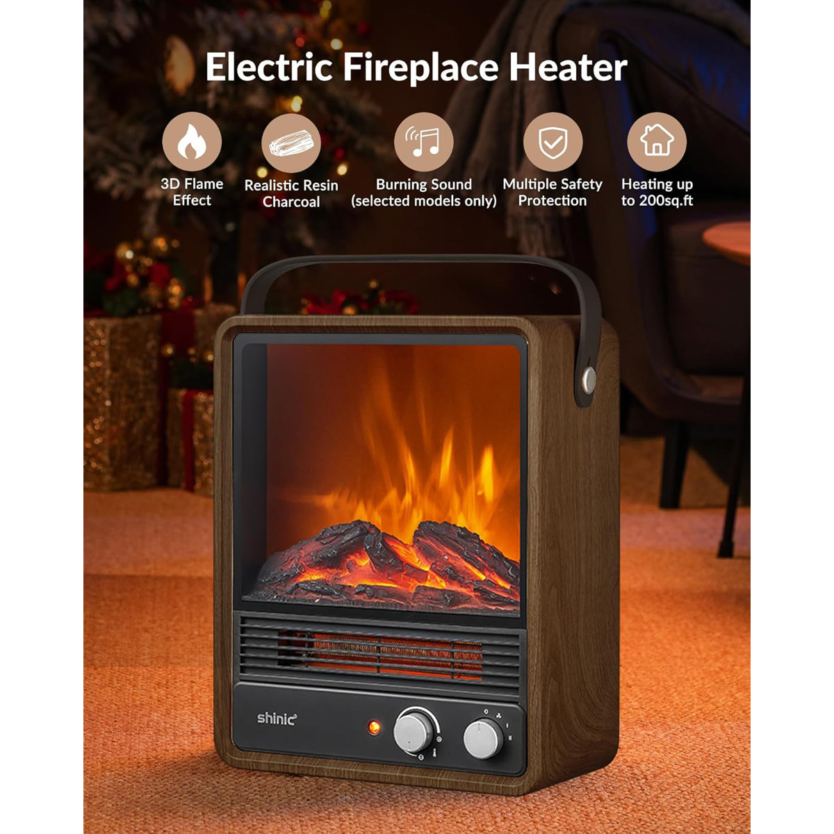 💝𝐐𝐕𝐂 𝐃𝐞𝐚𝐥𝐬 𝐨𝐧 𝐭𝐡𝐞 𝐃𝐚𝐢𝐥𝐲 - 𝐁𝐔𝐘 𝟏 𝐆𝐄𝐓 𝟏 𝐅𝐑𝐄𝐄✨1500W Space Heater with Crackling Sound & 3D Realistic Flame