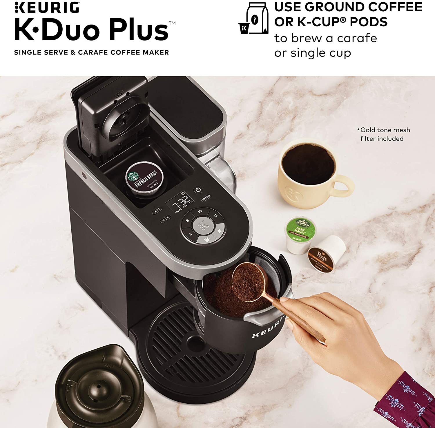 💝𝐐𝐕𝐂'𝐬 𝐁𝐥𝐚𝐜𝐤 𝐅𝐫𝐢𝐝𝐚𝐲 𝐃𝐞𝐚𝐥𝐬✨Keurig K-Duo Plus Single Serve & Carafe Coffee Maker
