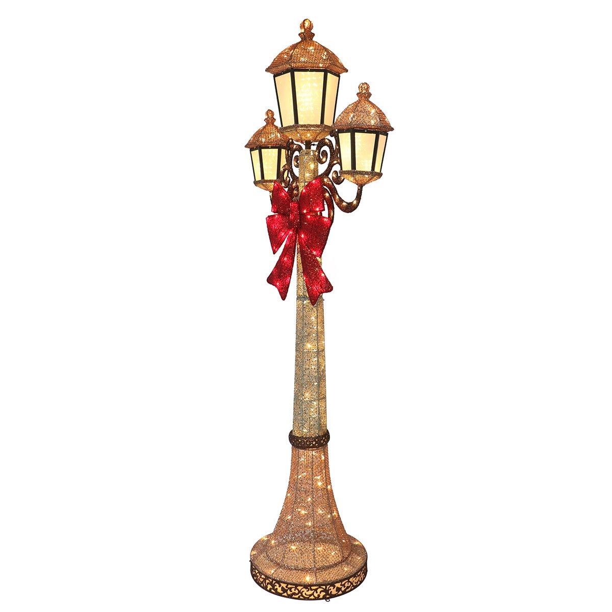 💝𝐐𝐕𝐂 𝐃𝐞𝐚𝐥𝐬 𝐨𝐧 𝐭𝐡𝐞 𝐃𝐚𝐢𝐥𝐲 - 𝐁𝐮𝐲 𝟏 𝐆𝐞𝐭 𝟏 𝐅𝐫𝐞𝐞✨7-foot TRIPLE LAMP POST with LED lights