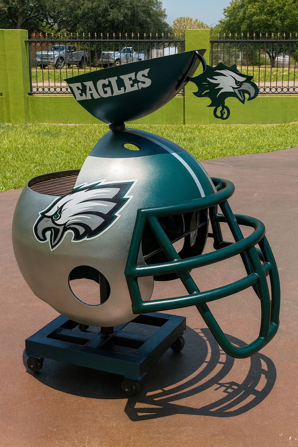Team Helmet BBQ Grill
