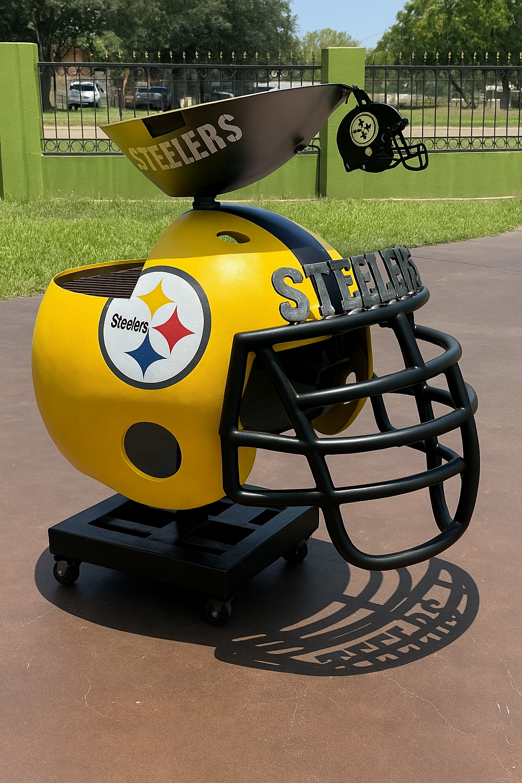 Team Helmet BBQ Grill