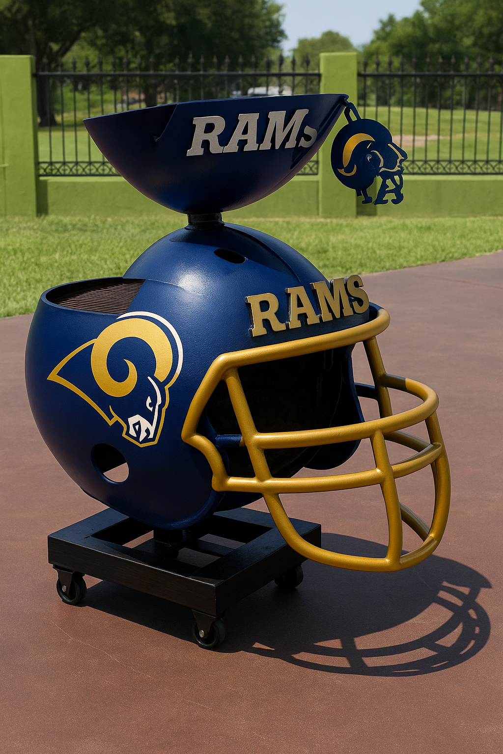 Team Helmet BBQ Grill