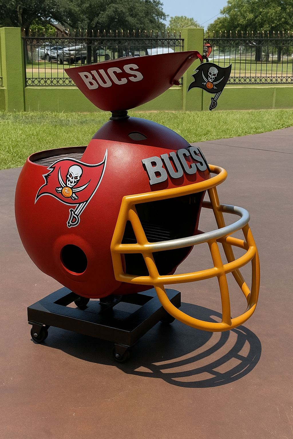 Team Helmet BBQ Grill