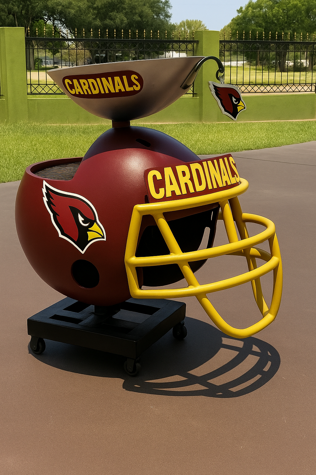 Team Helmet BBQ Grill