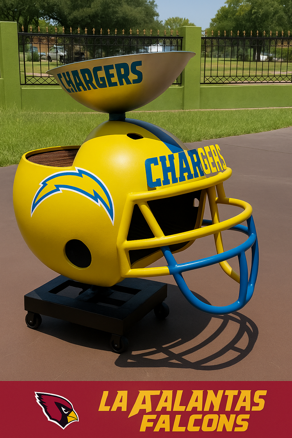 Team Helmet BBQ Grill