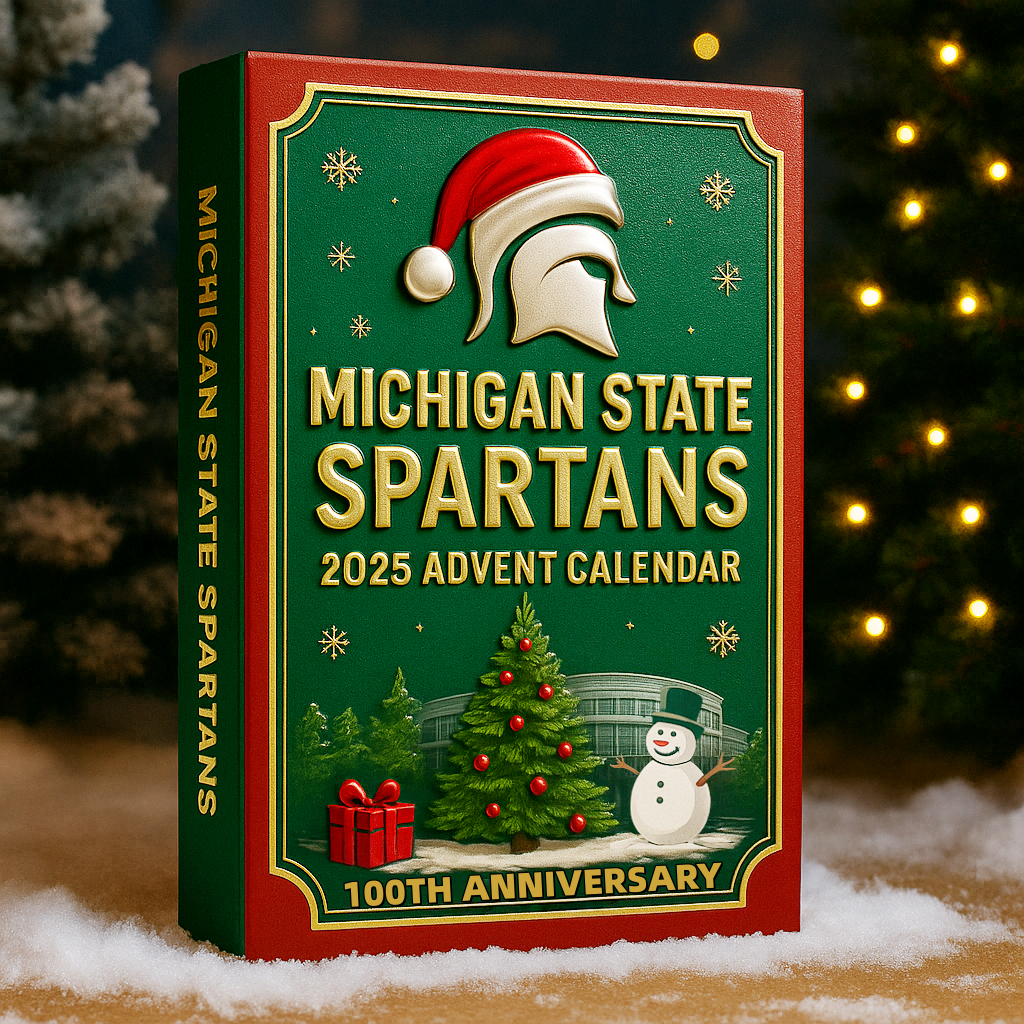 Michigan State Spartans 100th Anniversary 2025 Advent Calendar 3D Christmas Ornaments