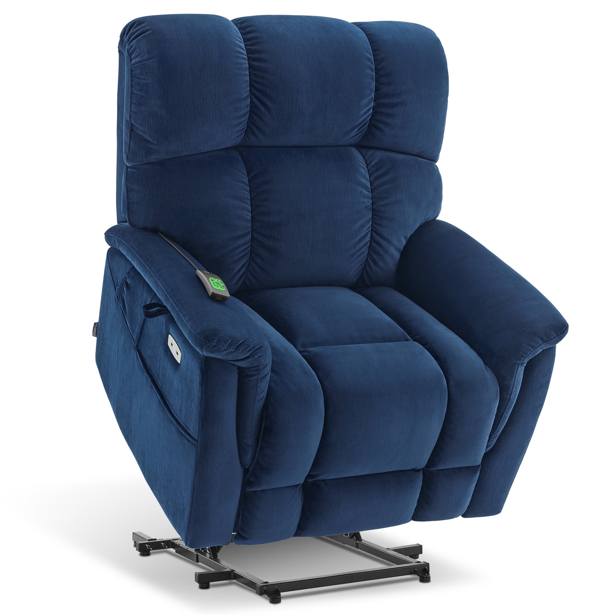 Dual Motor Power Lift Recliner Chair for Elderly,  Massage and Lumbar&seat Heating, Fabric R7166
