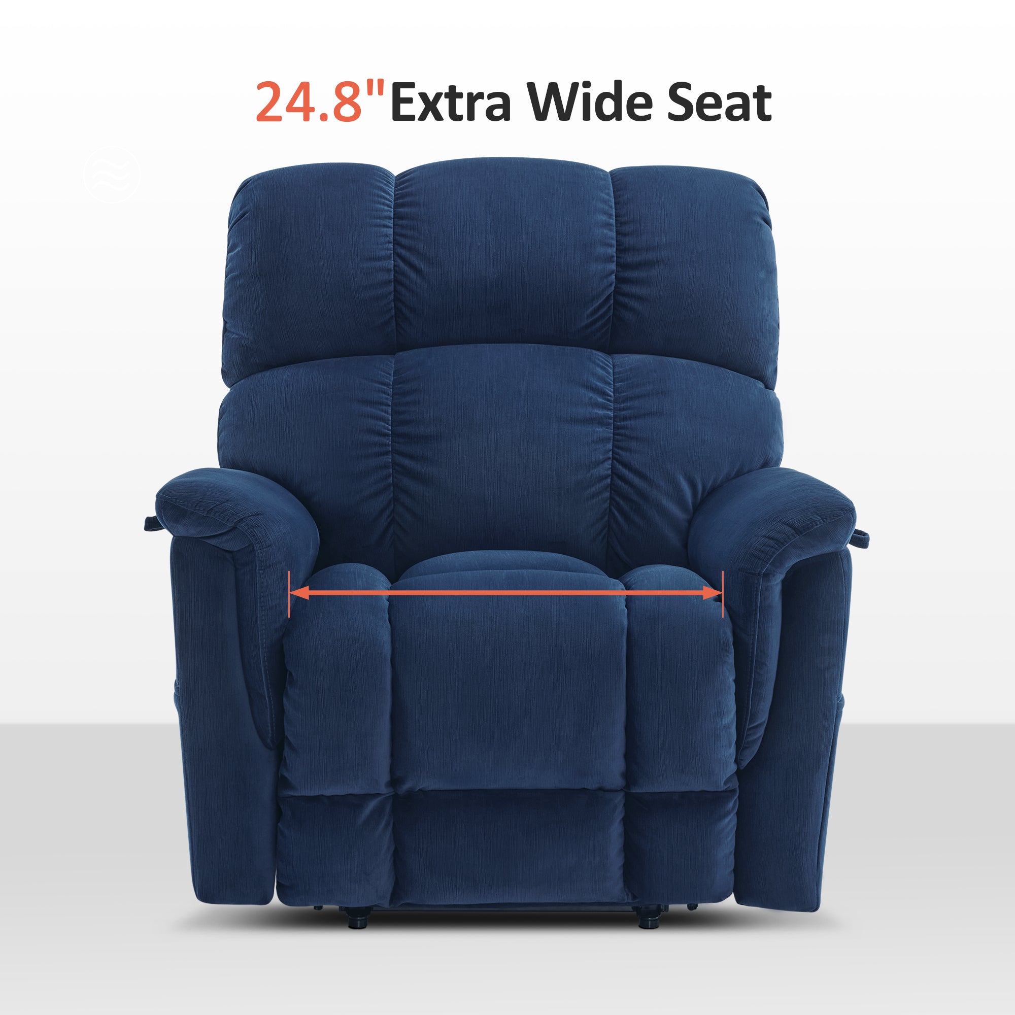 Dual Motor Power Lift Recliner Chair for Elderly,  Massage and Lumbar&seat Heating, Fabric R7166