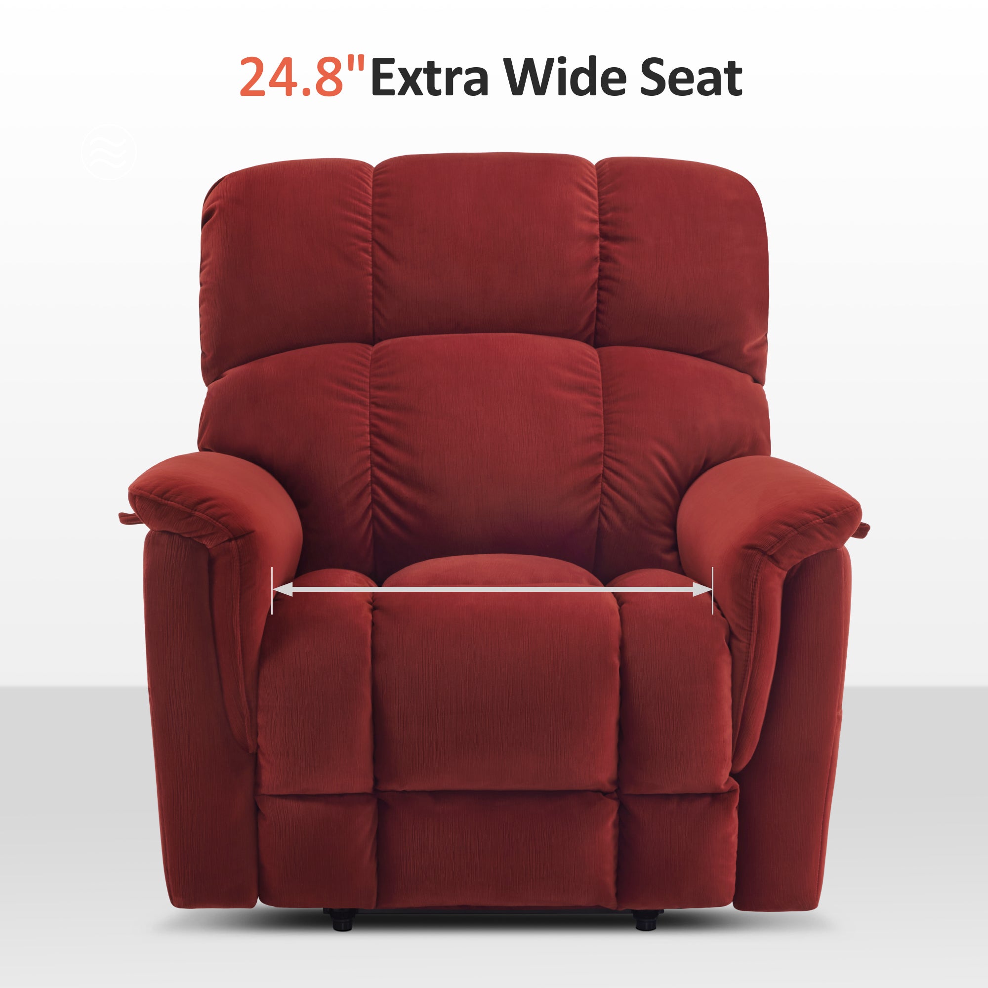 Dual Motor Power Lift Recliner Chair for Elderly,  Massage and Lumbar&seat Heating, Fabric R7166