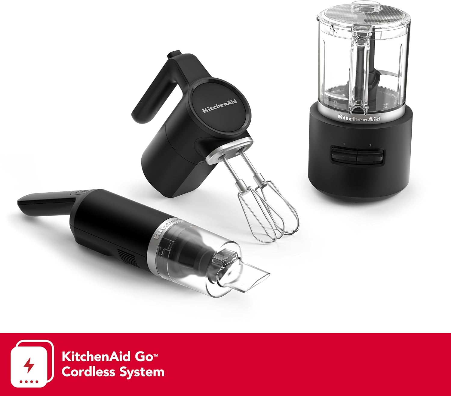 🎄Today's Special Value🎁KitchenAid Go™ Cordless Bundle with Hand Mixer, Food Chopper and Kitchen Vacuum