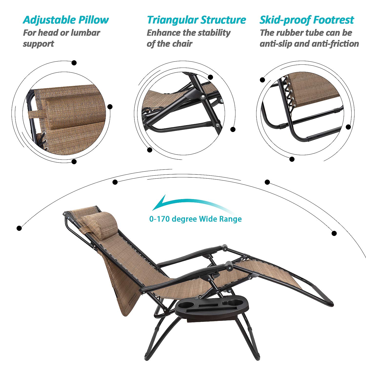 Zero Gravity Sun Lounger Set (Extras Package)