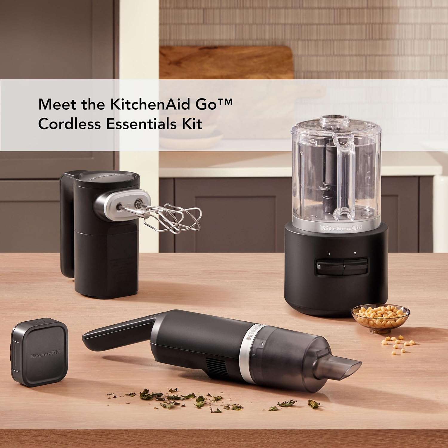 🎄Today's Special Value🎁KitchenAid Go™ Cordless Bundle with Hand Mixer, Food Chopper and Kitchen Vacuum