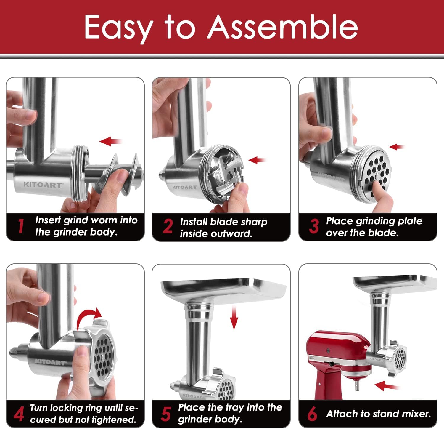 💝𝐐𝐕𝐂'𝐬 𝐁𝐥𝐚𝐜𝐤 𝐅𝐫𝐢𝐝𝐚𝐲 𝐃𝐞𝐚𝐥𝐬✨KitchenAid Metal Food Grinder Attachment with Sausage Stuffer 