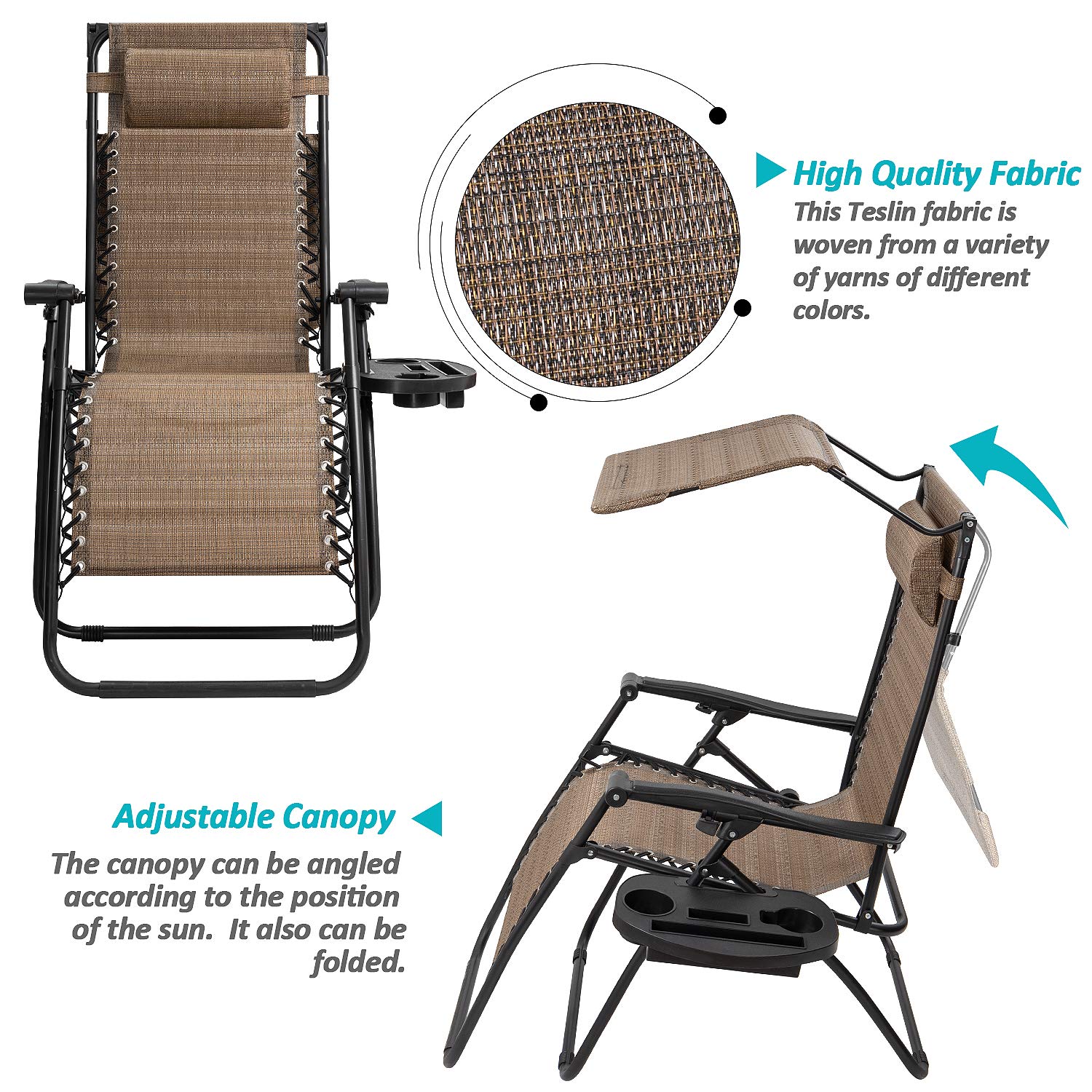 Zero Gravity Sun Lounger Set (Extras Package)