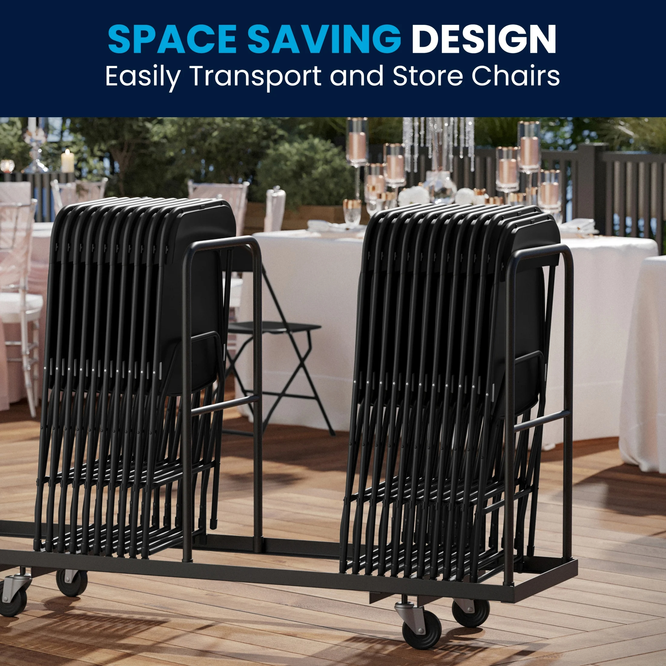 10 -Pack White Commercial/Residential Standard Folding Chair with Solid Seat