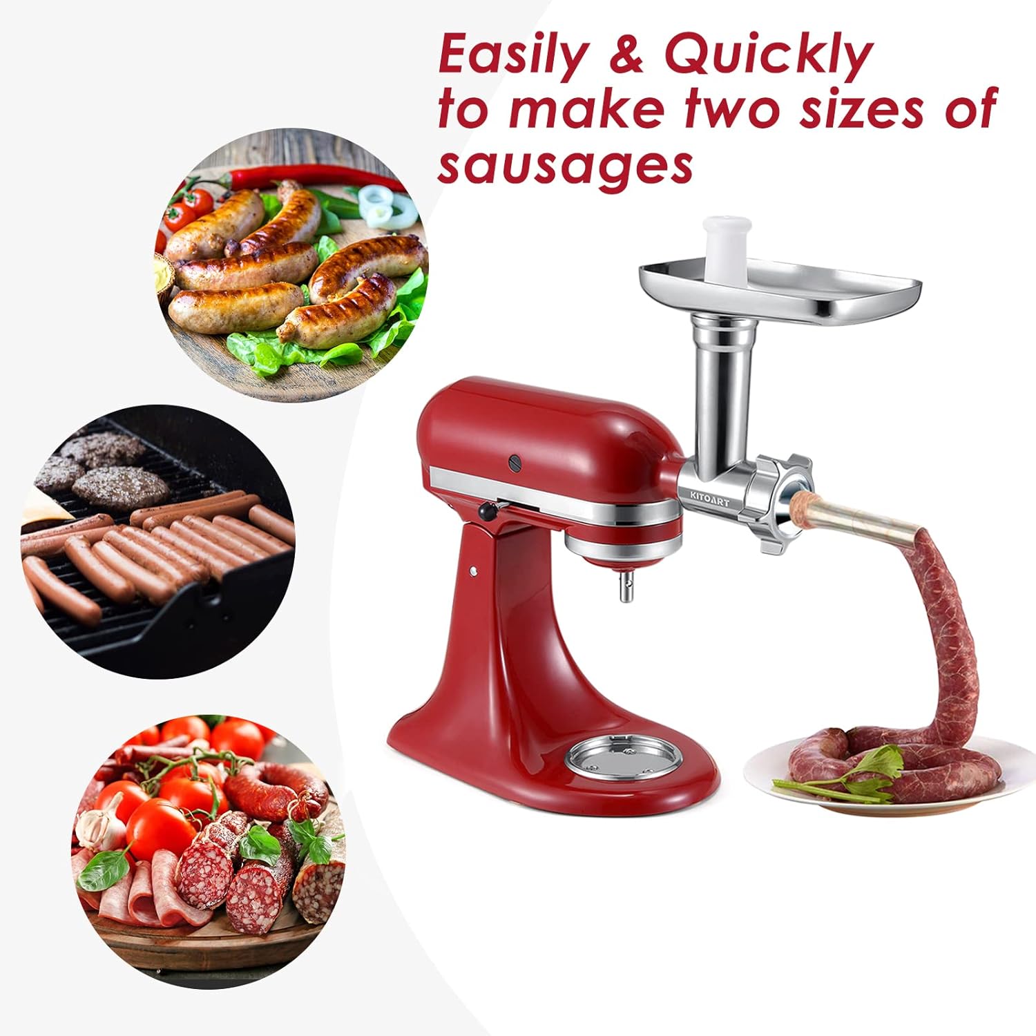 💝𝐐𝐕𝐂'𝐬 𝐁𝐥𝐚𝐜𝐤 𝐅𝐫𝐢𝐝𝐚𝐲 𝐃𝐞𝐚𝐥𝐬✨KitchenAid Metal Food Grinder Attachment with Sausage Stuffer 