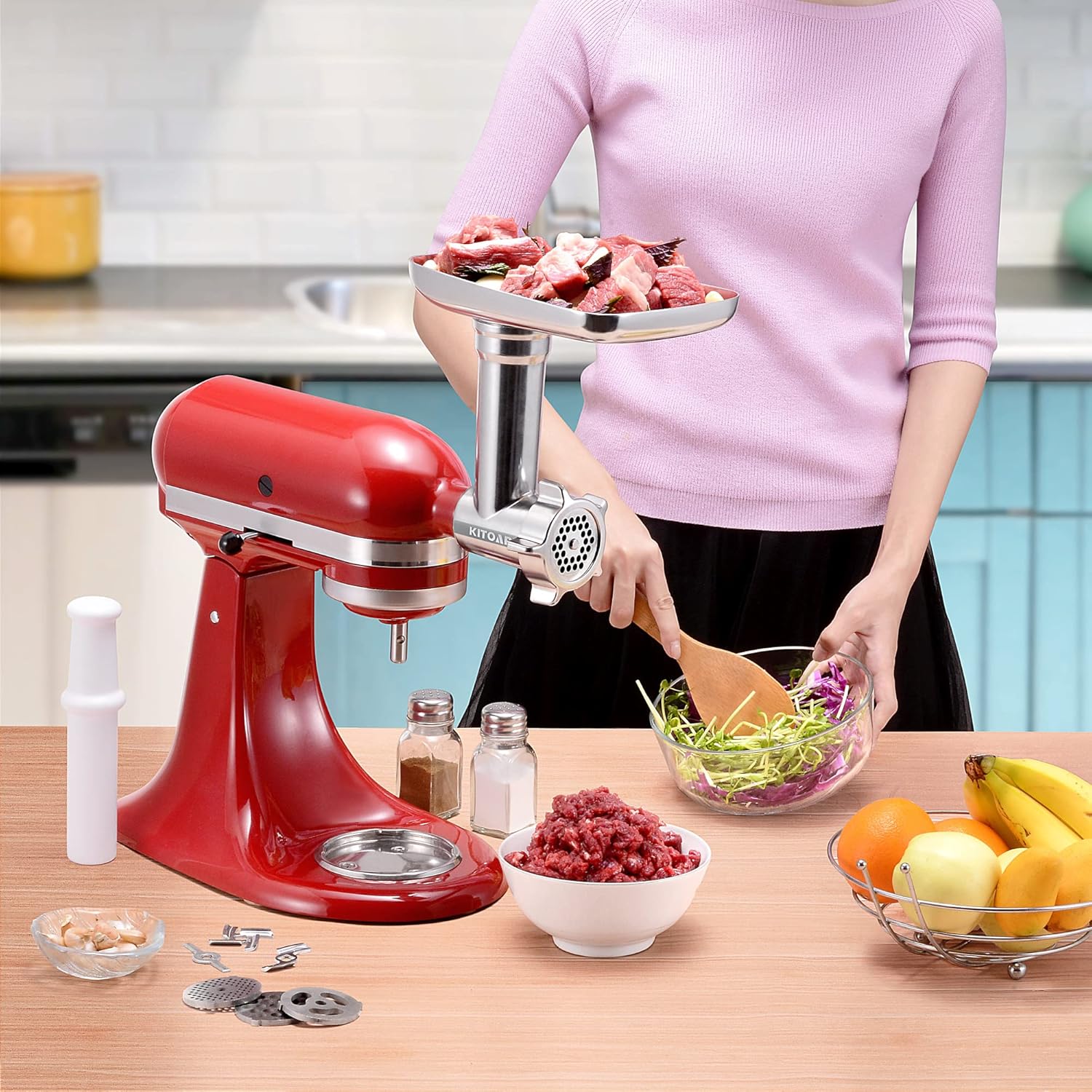 💝𝐐𝐕𝐂'𝐬 𝐁𝐥𝐚𝐜𝐤 𝐅𝐫𝐢𝐝𝐚𝐲 𝐃𝐞𝐚𝐥𝐬✨KitchenAid Metal Food Grinder Attachment with Sausage Stuffer 