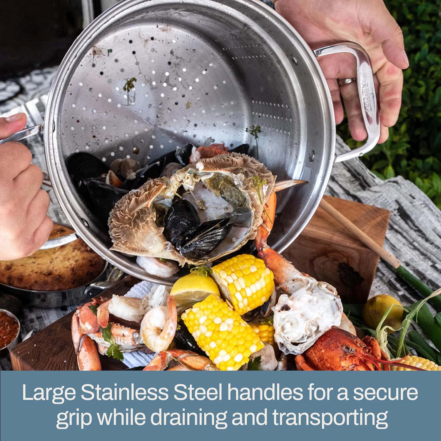 🎁𝐂𝐡𝐫𝐢𝐬𝐭𝐦𝐚𝐬 𝐒𝐚𝐥𝐞 Now🌲All-Clad Stainless Steel 8-qt Covered Multi-Cooker, Insert & Basket