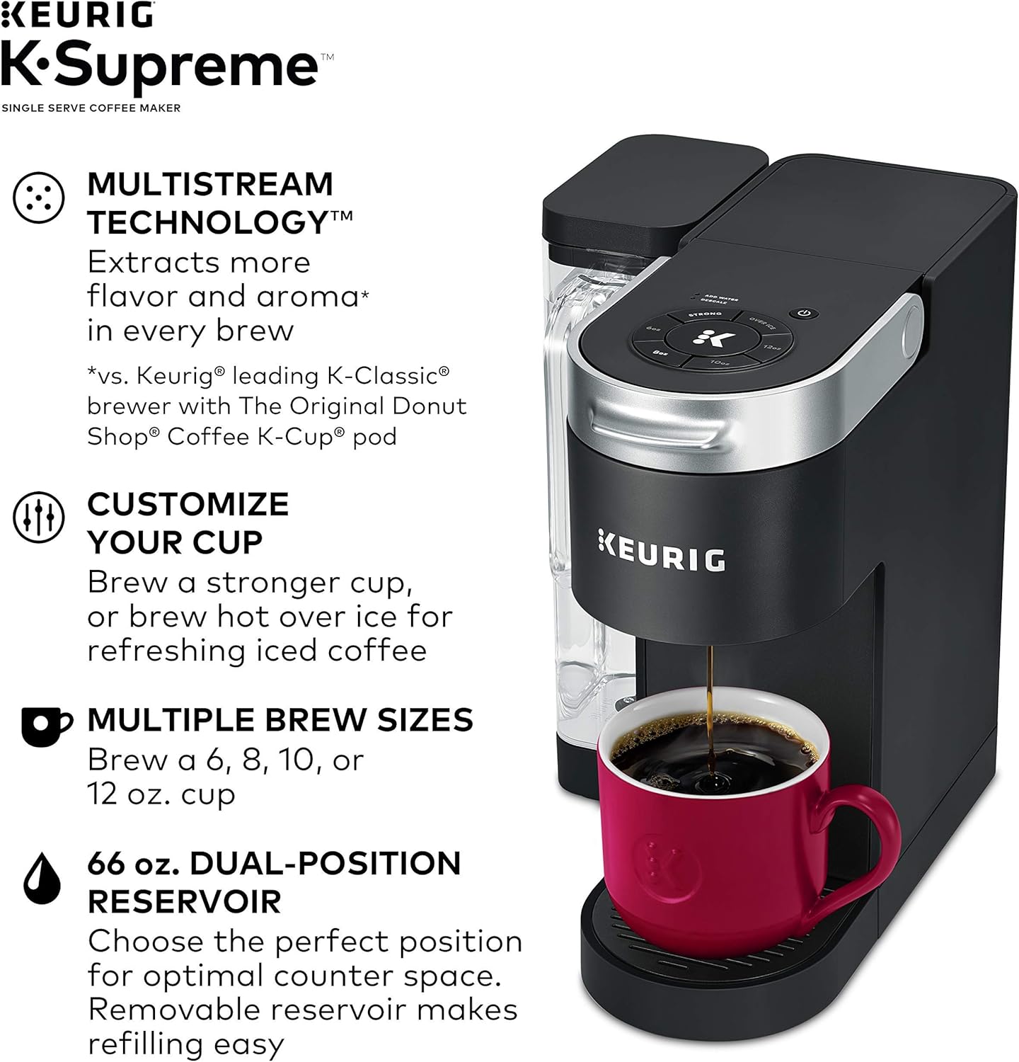 💝𝐐𝐕𝐂'𝐬 𝐁𝐥𝐚𝐜𝐤 𝐅𝐫𝐢𝐝𝐚𝐲 𝐃𝐞𝐚𝐥𝐬✨Keurig K-Supreme Coffee Maker w/ 60 K-Cups & My K-Cup