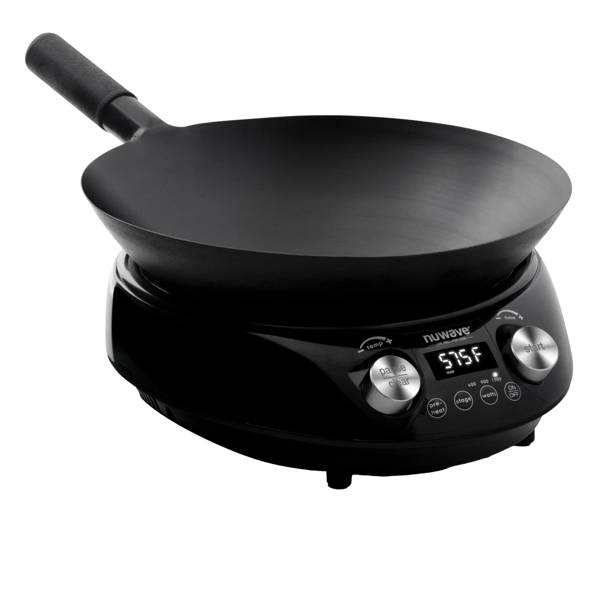 🔥This Week's Special Sale🔥Hot Wok with 14" Carbon Steel Wok, Glass Lid & Stand