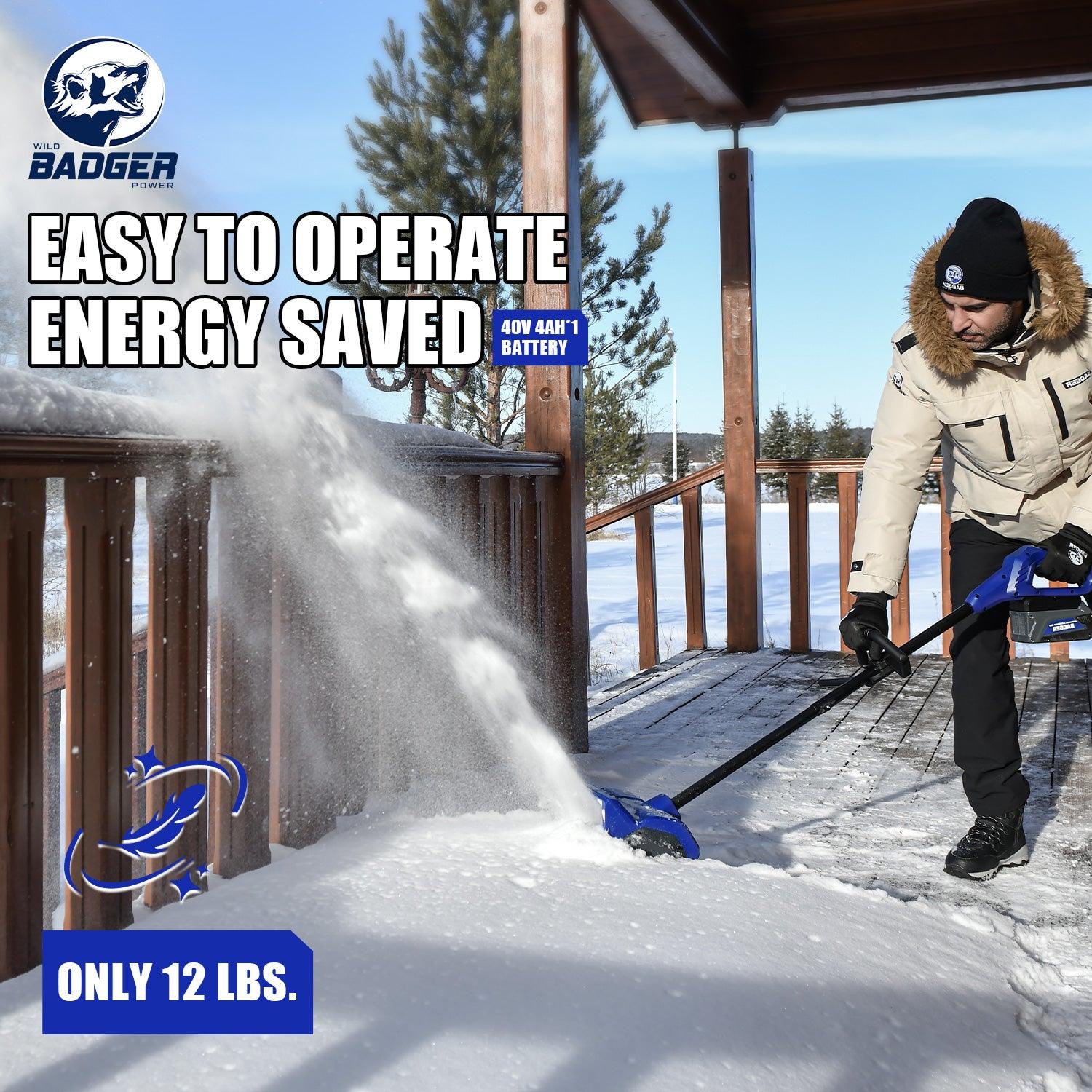 🎉Limited Time Promotion💝Cordless 13-In Snow Shovel Kit w/5.0-Ah Battery + Quick Charger 24-volt