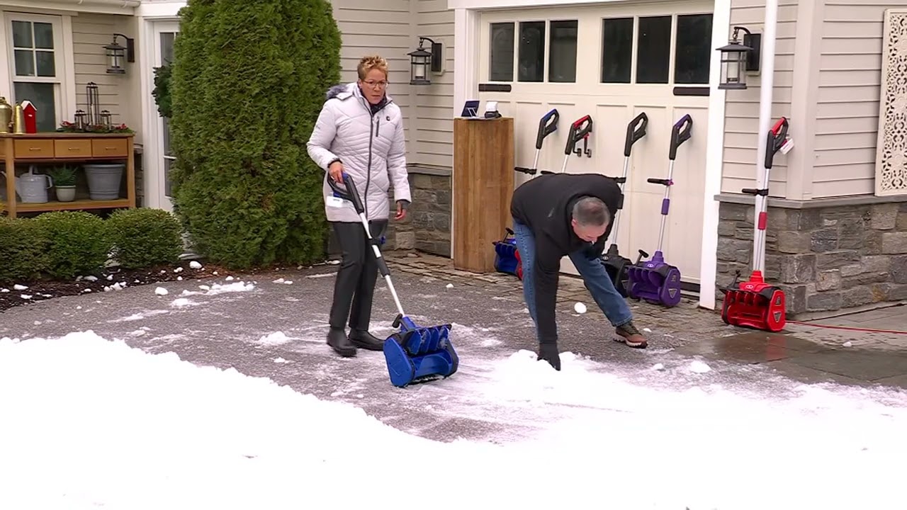 Snow Joe 13.5" Cordless Directional Snow Thrower Kit w/ Charger on QVC
