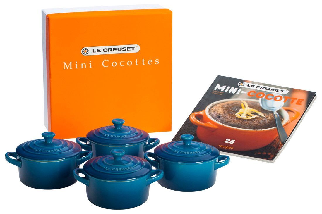 Le Creuset Mini Cocotte Set with Cookbook in Artichaut | Joy