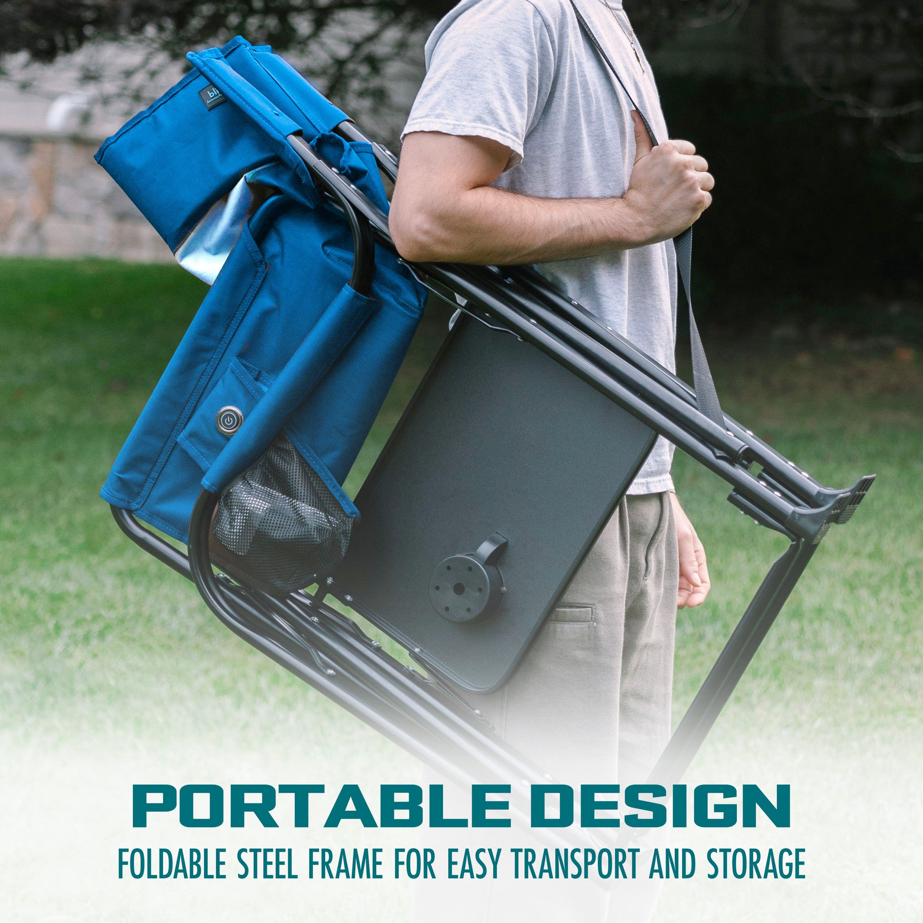 💝𝐐𝐕𝐂'𝐬 𝐁𝐥𝐚𝐜𝐤 𝐅𝐫𝐢𝐝𝐚𝐲 𝐃𝐞𝐚𝐥𝐬  - 𝐁𝐔𝐘 𝟐 𝐆𝐄𝐓 𝟐 𝐅𝐑𝐄𝐄✨Paradise by Bliss 24v Heated Director's Chair w/Table + Battery